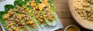 Vegan Protein Salad with Tahini Dressing