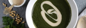 Green Soup with Pine Nut Cream