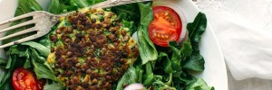 Leek and Lentil Cakes