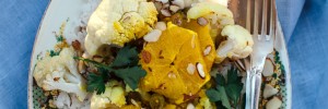 Orange Curry with Roasted Cauliflower