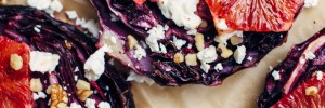 Roasted Red Cabbage with Sweet & Spicy Blood Orange + a Walnut Oil Vinaigrette