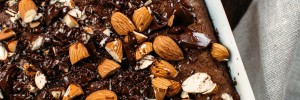 Almond Butter Brownies with Sea Salt