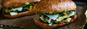 Summer Squash Sandwich with Garlic Scape Aïoli