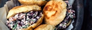Bean + Cheese Stuffed Arepas