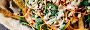 Loaded Bánh mì Sweet Potato Fries