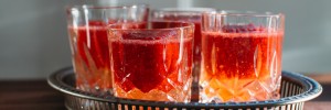 Strawberry + Campari Paletas with Prosecco