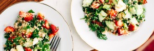 Strawberry Tabbouleh Salad with Feta + Mint