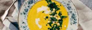 Yellow Gazpacho with Roasted Squash