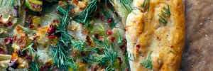 Leek + Potato Galette with Hazelnut Crust