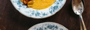 Pumpkin Grits + Pumpkin Home Fries + a Fried Egg